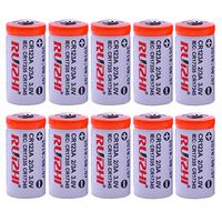 Ruizhi CR123A 3V Lithium Battery 1500mAh,10-Pack