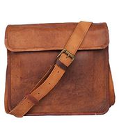 Messenger Bag 11'' Genuine Leather Laptop Vintage Handmade Office Fashionable Brown Bag. ... (Style 2)