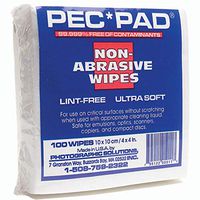 Lineco PEC Pad 4" x 4" Lint Free Photo Wipes, Pack of 100. Cleaning Solution. Durable, Strong, Soft, and Pure. Clean Prints, Negatives, Slides, Lense, DSLR Lense, Print Emulsions, Mirrors.