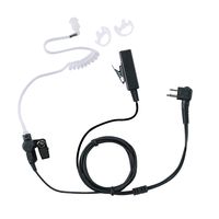 Klykon 2 Wire Surveillance Kit Covert Acoustic Tube Police Earpiece Headset PTT MIC for Motorola cls1410 cls1110 cp200 rdm2070d cp185 Two Way Radio Walkie Talkie 2 pin