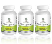 Simply Nature's Pure Alpha Lipoic Acid 600mg 120 Veggie Capsules RLA R-LA R-Lipoic S-Lipoic Highest Quality ALA, Better Bioavailability Also Known as Thioctic Acid - Pack of 3