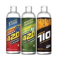 Formula 420 Bundle Pack : 1 Bottle Glass Metal Ceramic Pipe Original Cleaner 12 oz, 1 Bottle ALL NATURAL Formula 420 Pipe Cleaner - Cleans - Glass, Pyrex, Metal, Ceramic 16 oz & 1 Bottle Formula 710 A