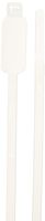 Aviditi CTID75 Nylon Identification Cable Tie, 7" Length, 50 lbs Tensile Strength, White (Case of 1000)