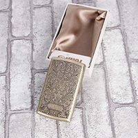 Men's Pocket Cigarette Box Personalized 12 Sticks Vintage Metal Constantine Cigarette Boxes Holders Smoking Cigarette Case,A