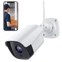 Victure 1080P Wireless Outdoor Security Camera 2.4G Bullet WiFi Security Camera with IP66 Weatherproof Motion Detection Night Vision 2-Way Audio Compatible with iOS/Android System