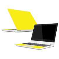 Mightyskins Skin Compatible with Lenovo Chromebook C330 (2018) - Solid Yellow | Protective, Durable, and Unique Vinyl Decal Wrap Cover | Easy to Apply, Remove, and Change Styles | Made in The USA