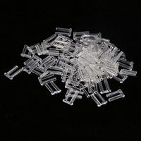 Qkiss 3 Types Plastic Compression Sleeves for Rimless Glasses, Glasses Accessories Tools 100pcs(03#)