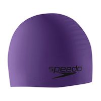 Speedo Silicone Solid Swim Cap, Purple, One Size