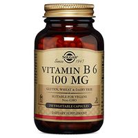 Solgar – Vitamin B6, 100 mg, 250 Vegetable Capsules
