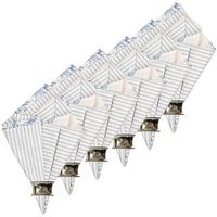 C&F Home Nelly Blue Toile Cotton Reversible Cotton Machine Washable Napkin 20x20 Set of 6 Napkin Blue