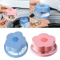Dragon Honor 2019 Filter Bags Net Washing Machine Floating Laundry Lint Hair Catcher Plum-Shaped (Blue)