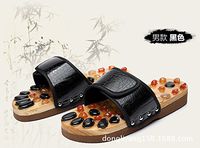 DMMSS Natural agate stone massage slippers acupressure foot massage shoes, 37