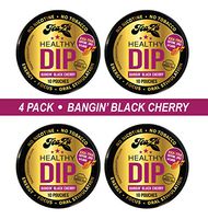 Teaza Herbal Energy Pouch Mixed 4 Pucks Banging Black Cherry Tobacco Replacement