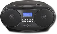 Insignia - CD Boombox with AM/FM Tuner - Black