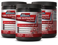 Brain and Memory Supplements - Pure GLUTAMINE Powder 4,500MG - Focus and Energy Supplements - 3 Bottle (900g)