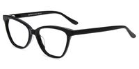 Firmoo Blue Light Blocking Glasses Vintage Cat Eye Computer Reading Glasses (Black Frame,2.50)
