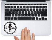 Spew Badge Harry Potter Printed Trackpad Clear Vinyl Decal Sticker Compatible with Apple MacBook Pro Air 11" 12" 13" 15" All Years Laptop Keyboard (11 " MacBook Air)