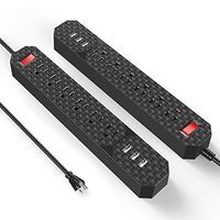 Poweradd Power Strip with 6 Outlets, 3 USB Charging Ports, Wall Mountable 6ft Heavy Duty Extension Cord