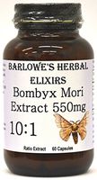 Bombyx Mori Extract 10:1-60 550mg VegiCaps - Stearate Free, Bottled in Glass! Free Shipping on Orders Over $49!