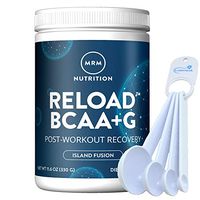 MRM BCAA+G Reload Post-Workout Recovery, Supports Muscle Recovery, 11.6 oz Island Fusion Bundle with a Lumintrail Measuring Spoon Set