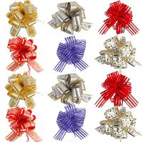 Allgala 12-pc 6" Large Everyday Pull Bows, Assorted