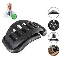 Elevtab Back Stretching Device - 14 Massage Points and 3 Adjustable Height Settings - Lower and Upper Back Pain Relief Relax Mate Spine Pain Relief Chiropractic(Black)