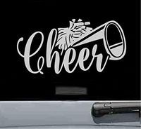 Cheerleading Vinyl Decal Sticker (SILVER)