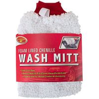 Detailer's Choice 2-302 Foam Lined Chenille Wash Mitt - 1-Each