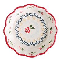 AXZHYX Bowl Ceramic Bowl Cherry Bowl Cute Salad Bowl Eating Bowl Creative Home Breakfast Bowl Fruit Bowl High Temperature Resistant Bottom Skid Hotel Tableware Home Noodles Boiled Fish Soup Bowl