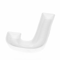 Coffeezone Wedding Decor Candy Dishes and Nuts Plates in Letter Shape, Party Table Decoration (Letter J)