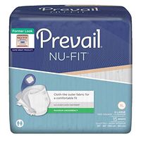 First Qual 33143100 Incontinent Brief Prevail Nu-fit Easy-lock Fasteners (elf) X-large Disposable Extra Absorbency Nu-014/1 Box Of 60