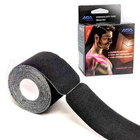 ASATechmed Kinesiology Therapeutic Sports Tape, 20 Precut 10 inch Strips, Black, Latex Free, Water Resistance, Pro & Olympic Choice (Black)