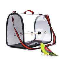 BENZHI Bird Parrot Carrier Travel Carriers Lightweight Pets Birds Travel Cage with Perch