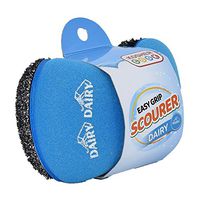 Dairy Blue Scouring Sponge - Easy Grip Handle Scour Pad with Steel Wool – Color Coded Kitchen Tools by The Kosher Cook
