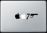 007 James Bond - Sticker Decal MacBook, Air, Pro All Models.