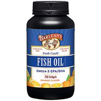Barlean’s Fresh Catch Fish Oil, Omega-3, 1000mg EPA/DHA, Orange Flavor, 250 softgels