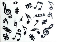 Music Symbols Eraser Pack of 4