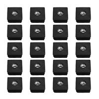 Sevender 20PCS Plastic Furniture Leg Plug Blanking End Caps Insert Plugs for Square