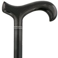 House Flame Derby Walking Cane with Mesh Carbon Fiber Shaft