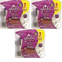 Glade Plugins Scented Oil Refills - Holiday Collection 2018 - Sugarplum Fantasies - 3 Count Oil Refills Per Package - 3 Packages - 9 Refills Total