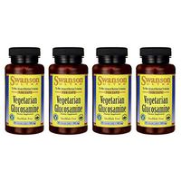 Swanson Vegetarian Glucosamine - Shellfish Free 500 Milligrams 90 Veg Capsules (4 Pack)