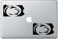 Penn State Cutout Decal Made Of Premium FlashDecals2079 Set Of Two (2x) , Decal , Sticker , Laptop , Ipad , Car , Truck
