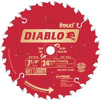 Diablo D0724A 7-1/4" 24T Diablo Circular Saw Framing Blade