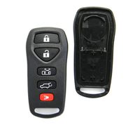 Replacement Case Compatible With 2004-2009 Nissan Quest 6-Button Key Fob Remote (FCC ID: KBRASTU51, P/N: 28268-5Z200)
