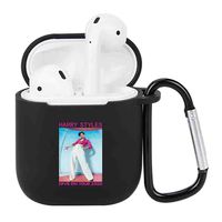 ForUBeauty Harry Styles Airpods Case, Protective TPU Case with Carabiner for AirPods 1/2 Charging Box(H12)