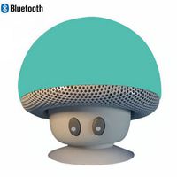 Leacoco Mini Wireless Portable Bluetooth Speakers with Mic and Sucker Portable Small Stereo for iPhone and Android System Equipment Etc. (Green)