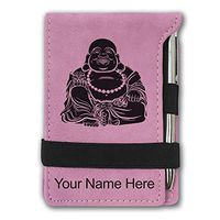 Mini Notepad, Budai, Personalized Engraving Included (Pink)