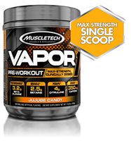 Muscletech Vapor One Pre Workout Powder, One Scoop Formula with Betaine HCL, Creatine and Beta Alanine to Boost Energy & Amplify Muscle Building, Jujube Gummy, 20 Servings (14.8oz)
