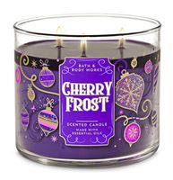 Bath & Body Works Cherry Frost 2019 Edition 3 Wick Scented Candle with Essential Oils 14.5 oz / 411 g