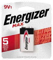 Energizer Max 9V Batteries, Premium Alkaline 9 Volt Batteries (1 Battery Count)